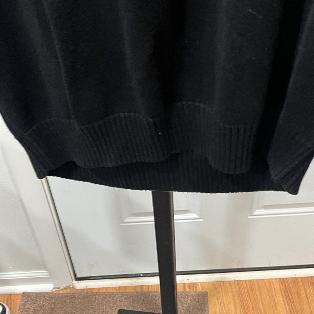 U.S. Polo Assn. Men's Black Sweater with Blue and Gray Stripes - Picture 4 of 5